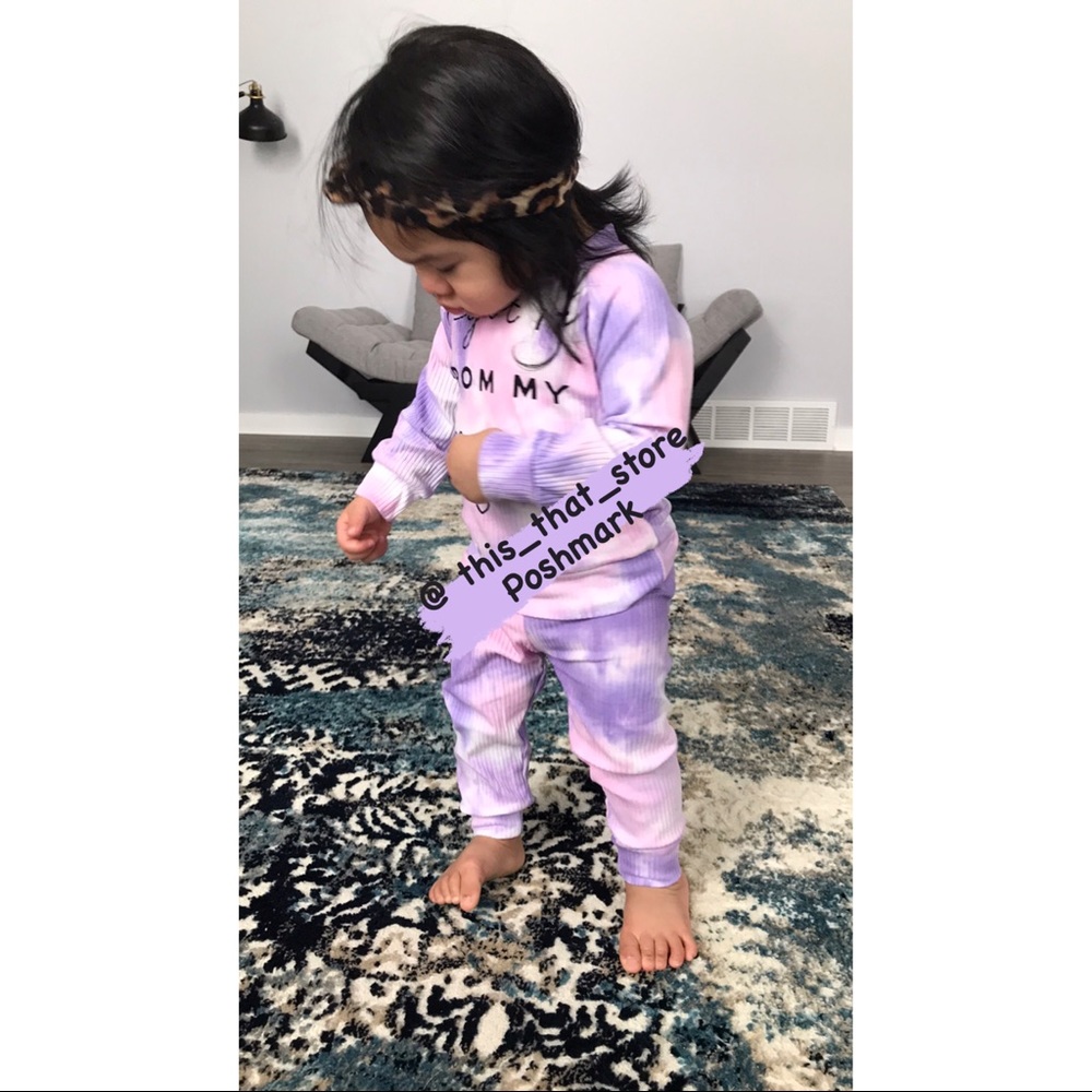 Soft Hued Tie-Dye Two-Piece Set for Kids